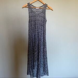 e|if Jordan Taylor Crochet long sleeveless Swim Coverup Dress